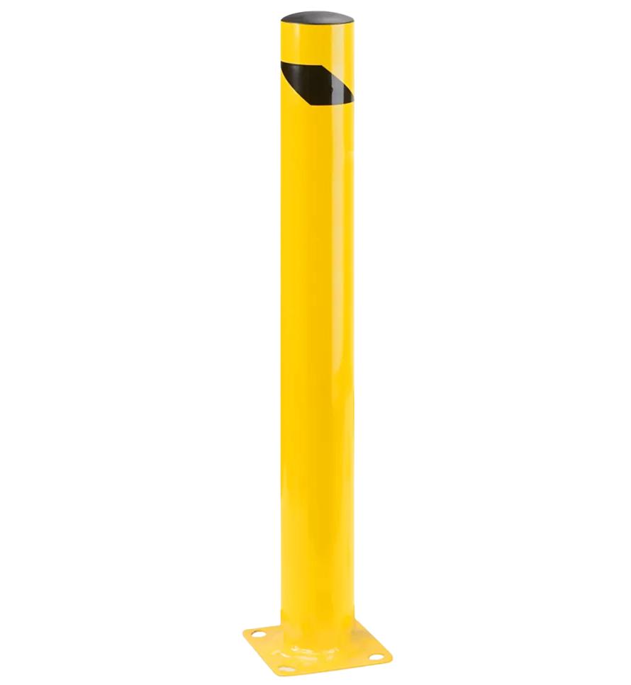 Bolt-On Bollard (yellow) - choose diameter and height