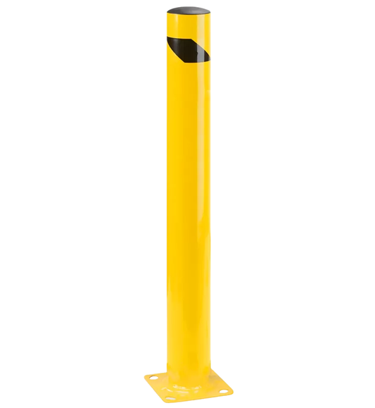 Bolt-On Bollard (yellow) - choose diameter and height