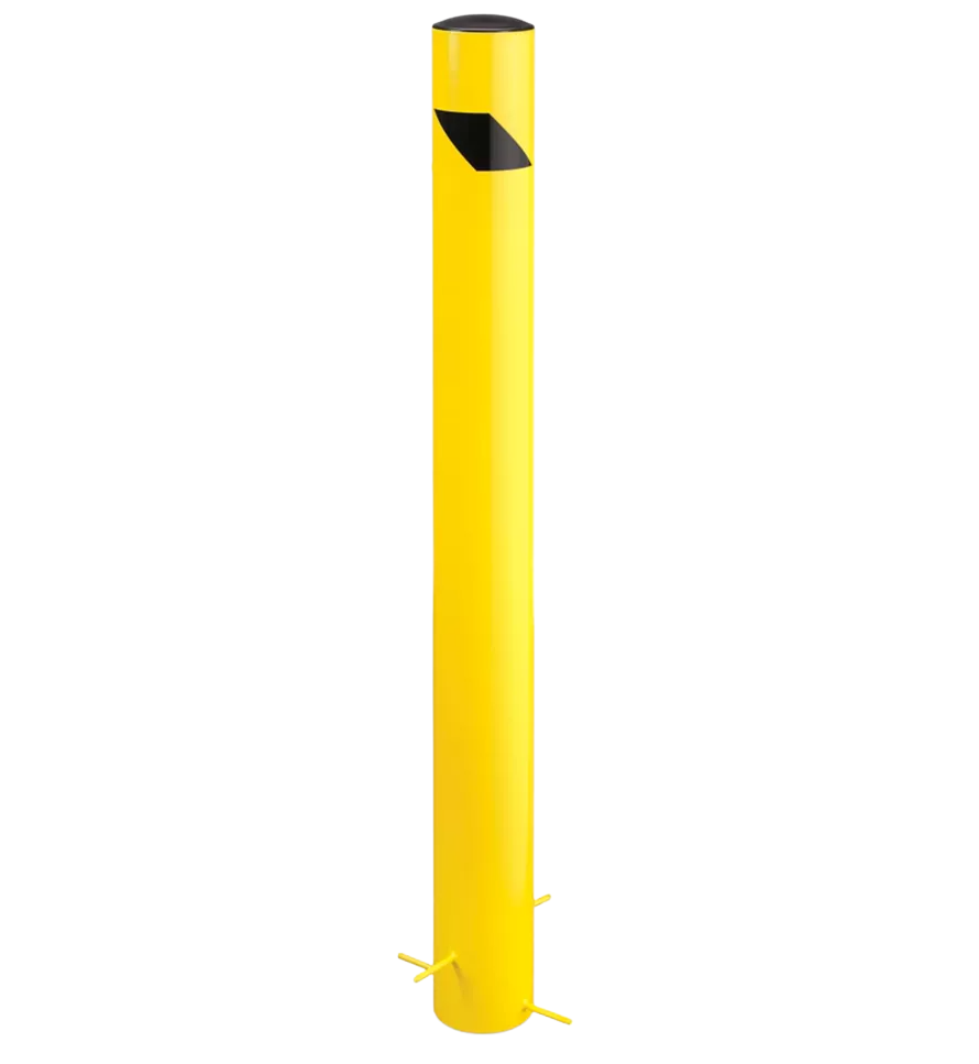 Pour-In-Place Bollard (yellow) - choose height x 5.5" D
